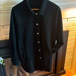 MarlaWynn faux suede jacket 1X